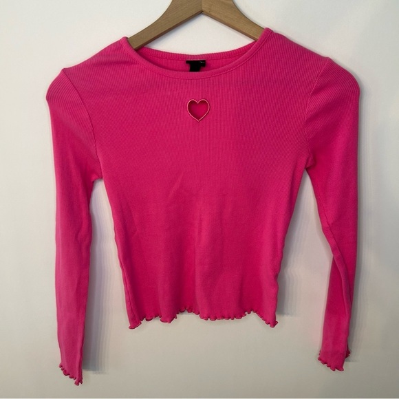 Bundle of Girls Art Class Tops, Sz Large 10/12, Pink Hearts, Green, Black Floral - Picture 7 of 14